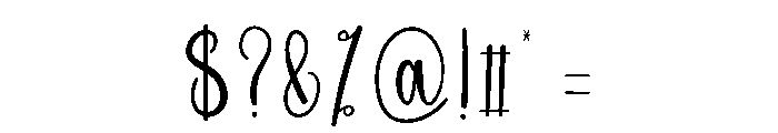 Christmas Chubby Font OTHER CHARS