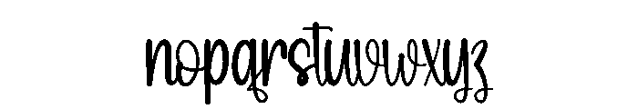 Christmas Chubby Font LOWERCASE