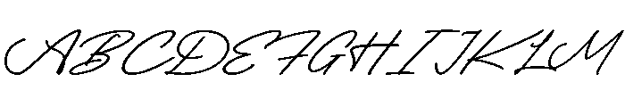 Christmas Cursive Font UPPERCASE