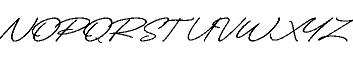 Christmas Cursive Font UPPERCASE