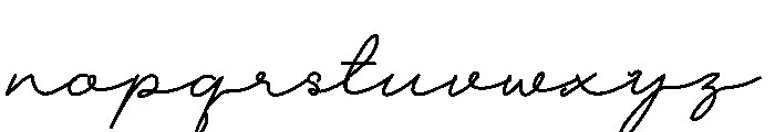 Christmas Cursive Font LOWERCASE