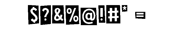 Christmas Cutout Regular Font OTHER CHARS