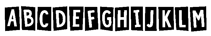 Christmas Cutout Regular Font UPPERCASE