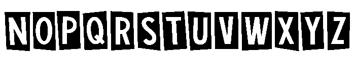 Christmas Cutout Regular Font UPPERCASE