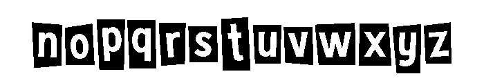Christmas Cutout Regular Font LOWERCASE