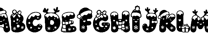 Christmas Dariona Font UPPERCASE