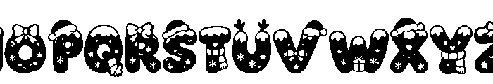 Christmas Dariona Font UPPERCASE