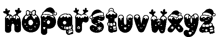 Christmas Dariona Font LOWERCASE