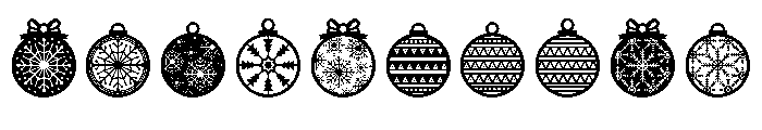 Christmas Decorations Regular Font OTHER CHARS