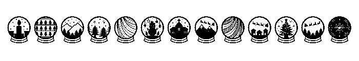 Christmas Decorations Regular Font LOWERCASE
