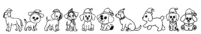 Christmas Dog Font OTHER CHARS