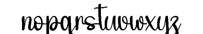 Christmas Fantasy Font LOWERCASE