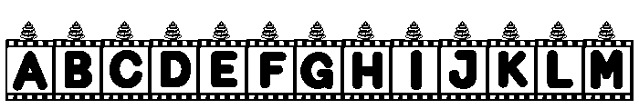 Christmas Film Frame FONT
