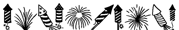 Christmas Fireworks Font OTHER CHARS