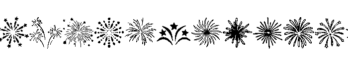 Christmas Fireworks FONT