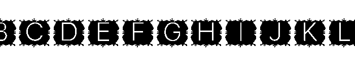 Christmas Frame Font UPPERCASE