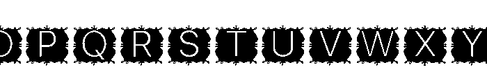 Christmas Frame Font UPPERCASE