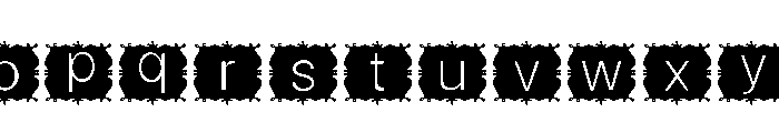 Christmas Frame Font LOWERCASE