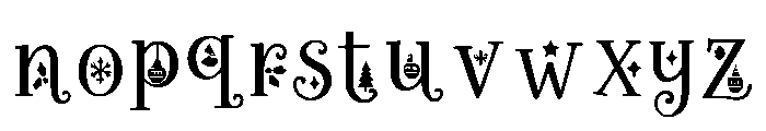 Christmas_Frostelle Font LOWERCASE