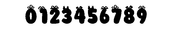 Christmas Gift Box Font OTHER CHARS