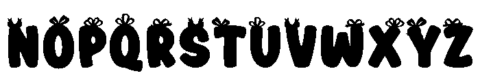 Christmas Gift Box Font UPPERCASE