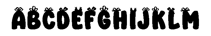 Christmas Gift Box FONT
