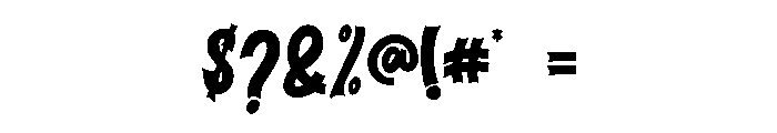 Christmas Grimm Font OTHER CHARS