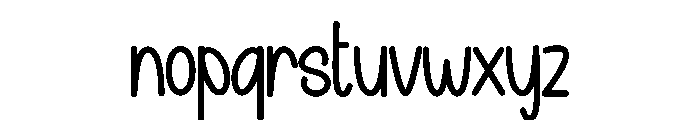 Christmas Hansome Font LOWERCASE