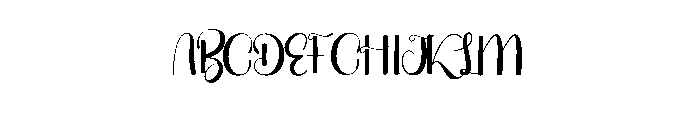 Christmas Healing Font UPPERCASE