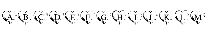 Christmas Heart Monogram FONT