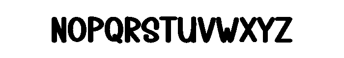 Christmas Hiking Font LOWERCASE