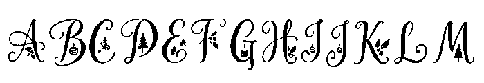 Christmas_Hollyspell Font UPPERCASE