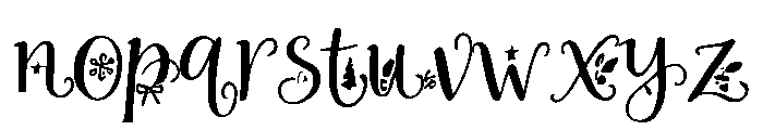 Christmas_Hollyspell Font LOWERCASE
