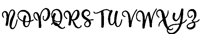 Christmas Honey Font UPPERCASE