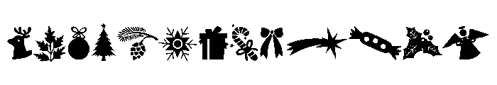 Christmas Icon Pack Font UPPERCASE