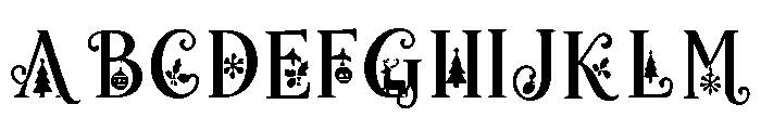 Christmas_Icydream Font UPPERCASE