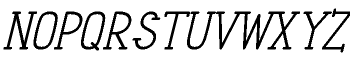 Christmas Letters Italic Font LOWERCASE