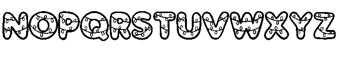 Christmas Lights By Squ Regular Font UPPERCASE