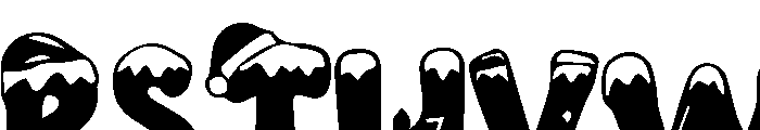 Christmas Mallow Font UPPERCASE