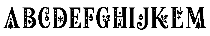 Christmas_Merrymuse Font UPPERCASE