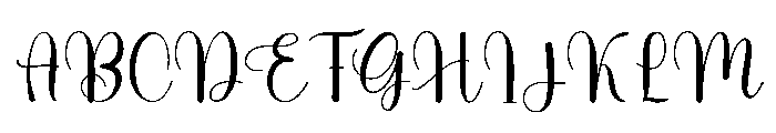 Christmas Music Font UPPERCASE