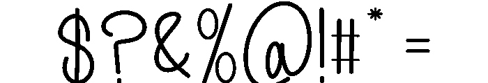 Christmas Notepad Font OTHER CHARS