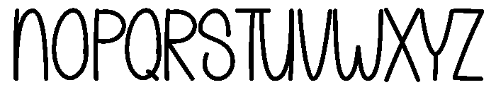 Christmas Notepad Font UPPERCASE