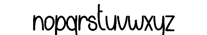 Christmas Notepad Font LOWERCASE