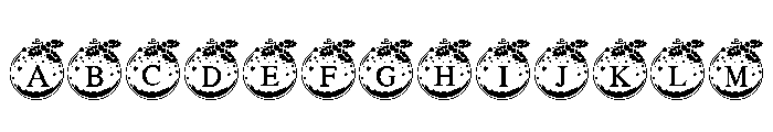 Christmas Ornament Monogram FONT
