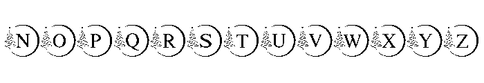 Christmas Pine Monogram Font UPPERCASE