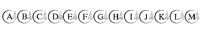 Christmas Pine Monogram FONT