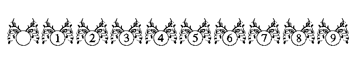Christmas Reindeer Monogram Font OTHER CHARS