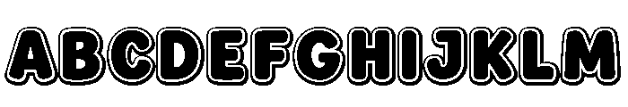 Christmas Shine Outline Font UPPERCASE