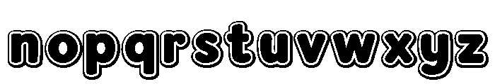 Christmas Shine Outline Font LOWERCASE